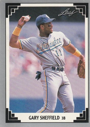 #173 Gary Sheffield - Milwaukee Brewers - 1991 Leaf Baseball
