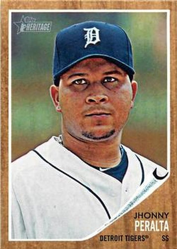 #173 Jhonny Peralta - Detroit Tigers - 2011 Topps Heritage Baseball