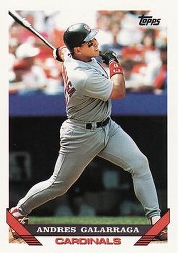 #173 Andres Galarraga - St. Louis Cardinals - 1993 Topps Baseball