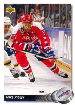 #173 Mike Ridley - Washington Capitals - 1992-93 Upper Deck Hockey