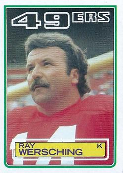 #173 Ray Wersching - San Francisco 49ers - 1983 Topps Football