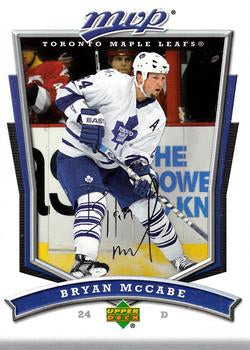 #173 Bryan McCabe - Toronto Maple Leafs - 2007-08 Upper Deck MVP Hockey