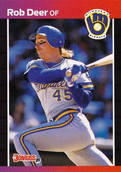 #173 Rob Deer - Milwaukee Brewers - 1989 Donruss Baseball