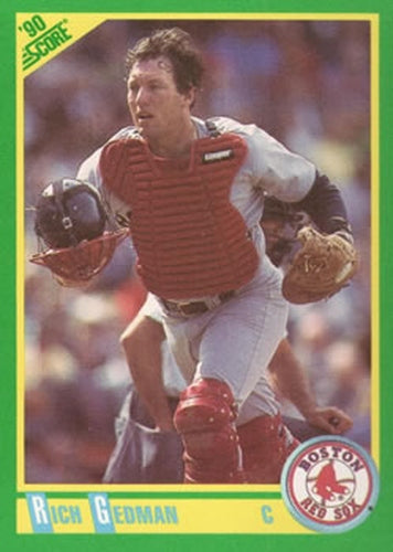 #173 Rich Gedman - Boston Red Sox - 1990 Score Baseball