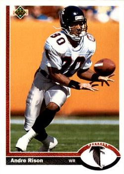 #173 Andre Rison - Atlanta Falcons - 1991 Upper Deck Football