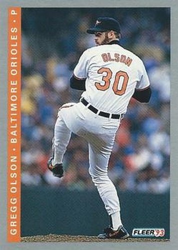 #173 Gregg Olson - Baltimore Orioles - 1993 Fleer Baseball