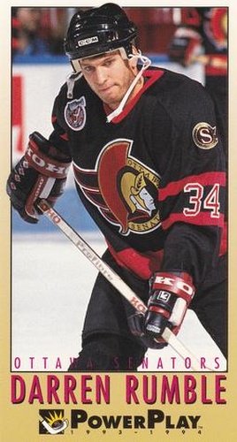 #173 Darren Rumble - Ottawa Senators - 1993-94 Fleer PowerPlay Hockey