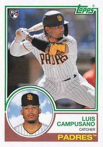 #173 Luis Campusano - San Diego Padres - 2021 Topps Archives Baseball