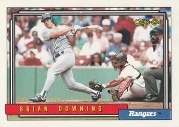 #173 Brian Downing - Texas Rangers - 1992 O-Pee-Chee Baseball