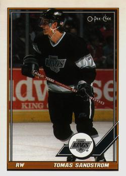 #173 Tomas Sandstrom - Los Angeles Kings - 1991-92 O-Pee-Chee Hockey