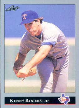 #173 Kenny Rogers - Texas Rangers - 1992 Leaf Baseball