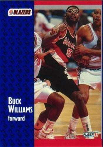 #173 Buck Williams - Portland Trail Blazers - 1991-92 Fleer Basketball