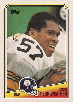 #173 Mike Merriweather - Pittsburgh Steelers - 1988 Topps Football