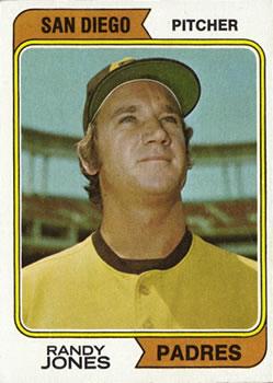 #173a Randy Jones - San Diego Padres - 1974 Topps Baseball