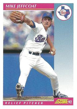 #174 Mike Jeffcoat - Texas Rangers - 1992 Score Baseball