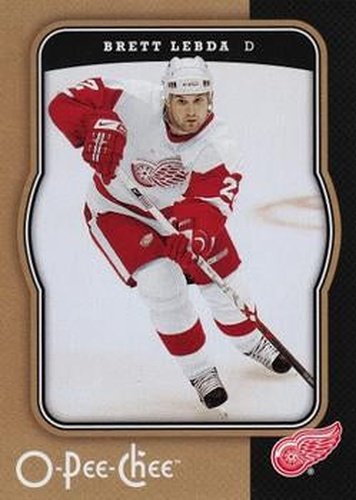 #174 Brett Lebda - Detroit Red Wings - 2007-08 O-Pee-Chee Hockey