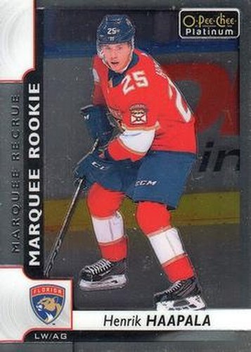#174 Henrik Haapala - Florida Panthers - 2017-18 O-Pee-Chee Platinum Hockey