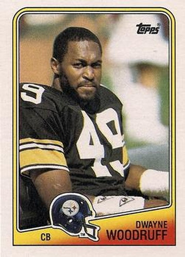 #174 Dwayne Woodruff - Pittsburgh Steelers - 1988 Topps Football