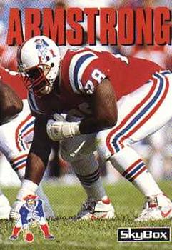#174 Bruce Armstrong - New England Patriots - 1992 SkyBox Impact Football