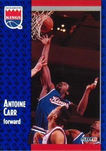 #174 Antoine Carr - Sacramento Kings - 1991-92 Fleer Basketball