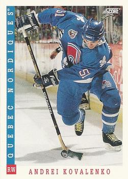 #174 Andrei Kovalenko - Quebec Nordiques - 1993-94 Score Canadian Hockey