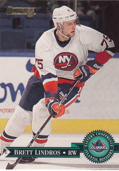 #174 Brett Lindros - New York Islanders - 1995-96 Donruss Hockey