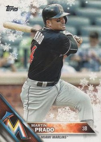 #HMW174 Martin Prado - Miami Marlins - 2016 Topps Holiday Baseball
