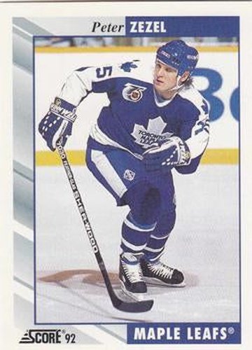 #174 Peter Zezel - Toronto Maple Leafs - 1992-93 Score USA Hockey