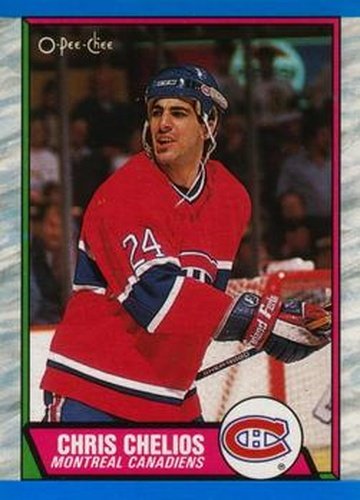 #174 Chris Chelios - Montreal Canadiens - 1989-90 O-Pee-Chee Hockey