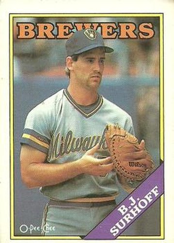 #174 B.J. Surhoff - Milwaukee Brewers - 1988 O-Pee-Chee Baseball