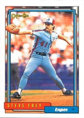 #174 Steve Frey - Montreal Expos - 1992 O-Pee-Chee Baseball