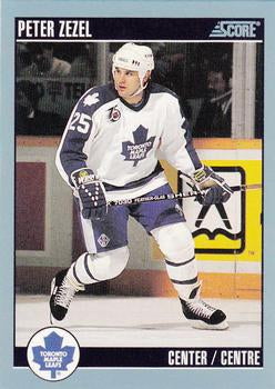 #174 Peter Zezel - Toronto Maple Leafs - 1992-93 Score Canadian Hockey