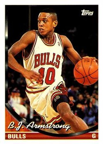 #174 B.J. Armstrong - Chicago Bulls - 1993-94 Topps Basketball