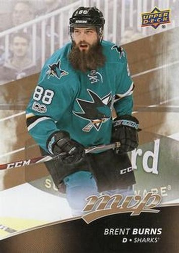 #174 Brent Burns - San Jose Sharks - 2017-18 Upper Deck MVP Hockey