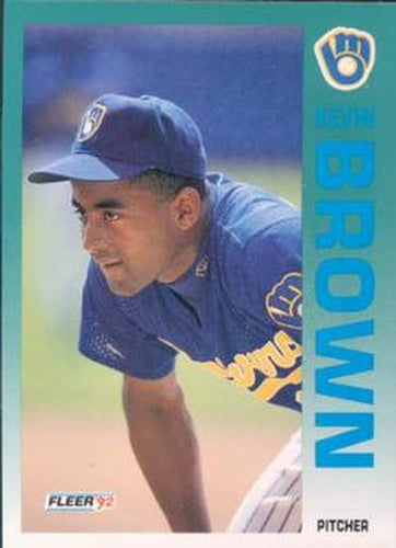 #174 Kevin D. Brown - Milwaukee Brewers - 1992 Fleer Baseball