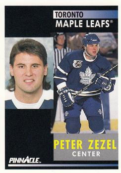 #174 Peter Zezel - Toronto Maple Leafs - 1991-92 Pinnacle Hockey