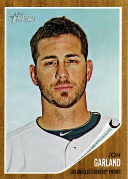 #174 Jon Garland - Los Angeles Dodgers - 2011 Topps Heritage Baseball