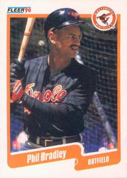 #174 Phil Bradley - Baltimore Orioles - 1990 Fleer USA Baseball