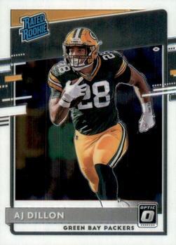 #174 AJ Dillon - Green Bay Packers - 2020 Donruss Optic Football