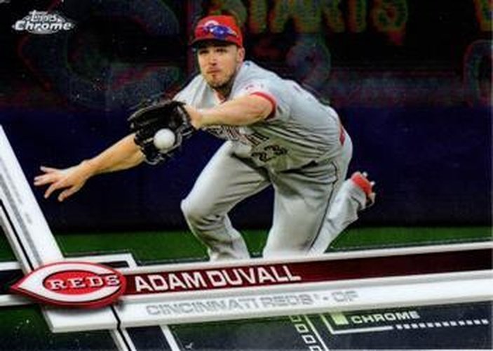 #174 Adam Duvall - Cincinnati Reds - 2017 Topps Chrome Baseball