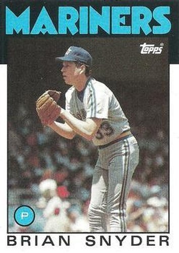 #174 Brian Snyder - Seattle Mariners - 1986 Topps Baseball