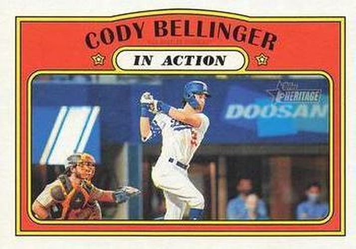 #174 Cody Bellinger - Los Angeles Dodgers - 2021 Topps Heritage Baseball