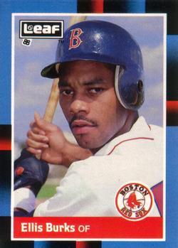#174 Ellis Burks - Boston Red Sox - 1988 Leaf Baseball
