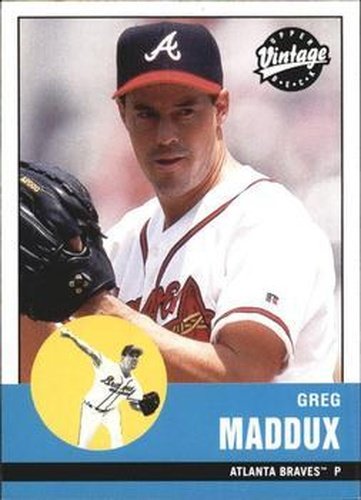 #174 Greg Maddux - Atlanta Braves - 2001 Upper Deck Vintage Baseball