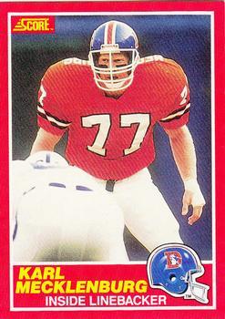 #174 Karl Mecklenburg - Denver Broncos - 1989 Score Football