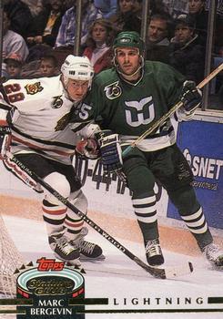 #174 Marc Bergevin - Tampa Bay Lightning - 1992-93 Stadium Club Hockey