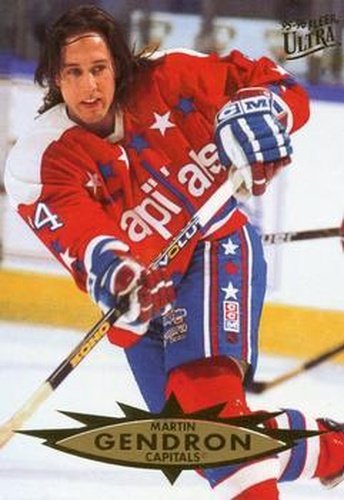 #174 Martin Gendron - Washington Capitals - 1995-96 Ultra Hockey