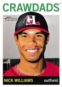 #174 Nick Williams - Hickory Crawdads - 2013 Topps Heritage Minor League Baseball