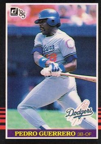 #174 Pedro Guerrero - Los Angeles Dodgers - 1985 Donruss Baseball