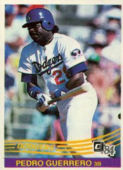 #174 Pedro Guerrero - Los Angeles Dodgers - 1984 Donruss Baseball